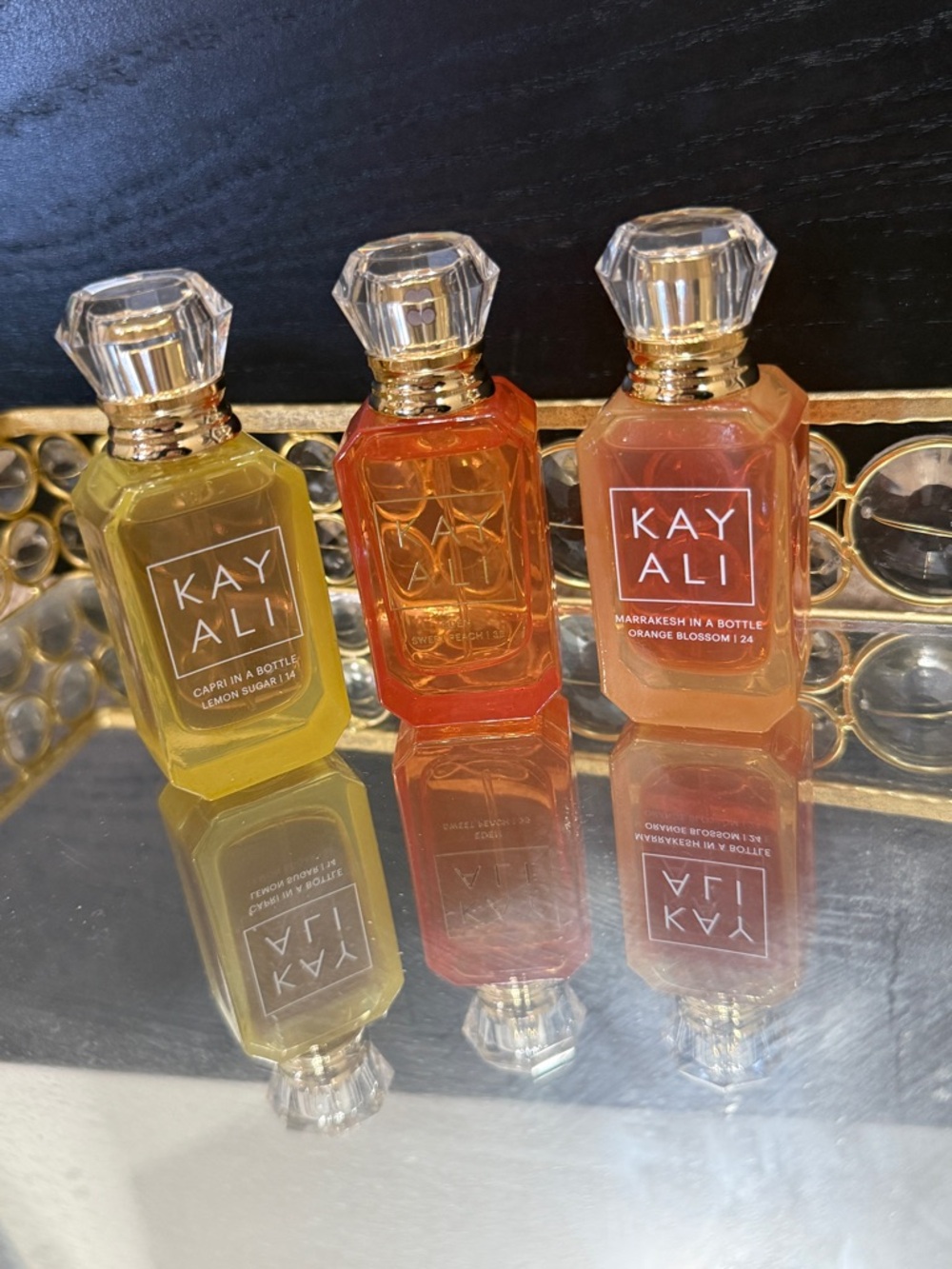 KAYALI Travel Fragrance Trio - capri in a bottle, Eden sweet peach, Marrakesh - Picture 2 of 2